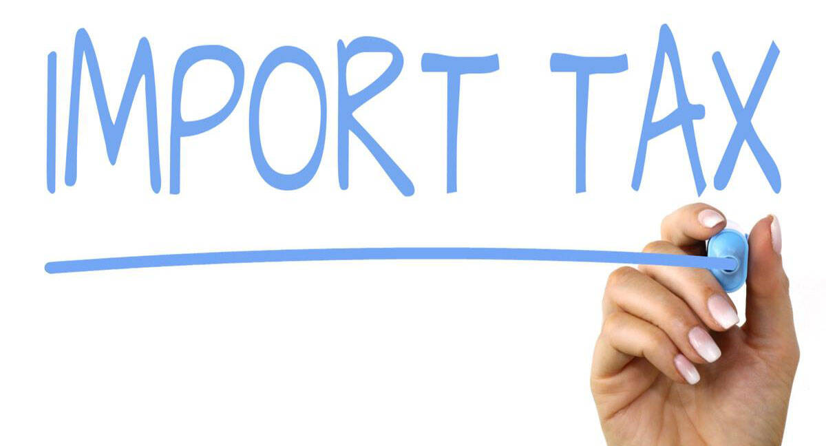 import taxes for different countries to import from China